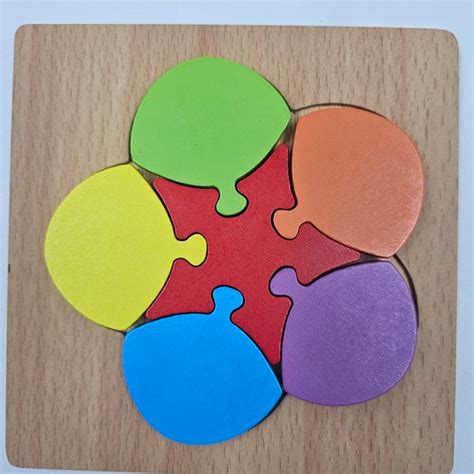 Color Wooden Block Puzzle Flower - EKT2798 – Extrokids