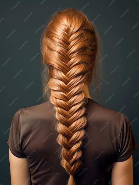 Premium Photo | Beautiful Fishbone braid hair style