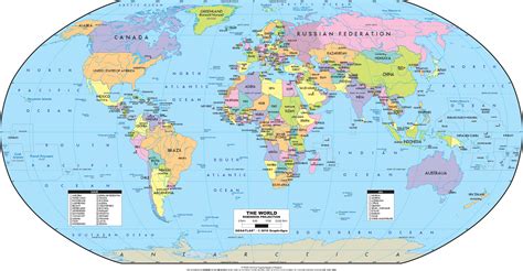 World Political Wall Map - Robinson Projection by GraphiOgre - MapSales