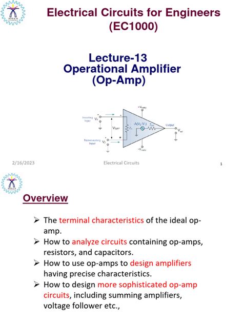 Image result for Operational Amplifiers Lecture