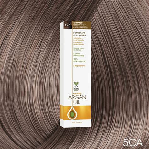 One N Only Argan Oil Permanent Color Cream 5CA Light Brown Caramel by ...