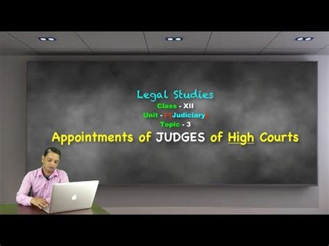 Appointments of Judges of High Courts: Judiciary Video Lecture - Legal ...