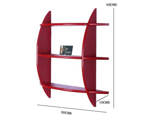 Buy Wooden 3 Tier Floating Wall Shelves Online-Floating Wall Shelf ...