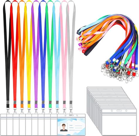 50 Pack Name Tag Lanyards with Id Holder, Clear Nepal | Ubuy
