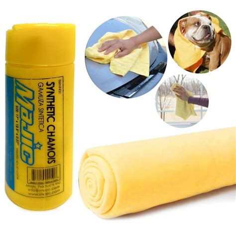 1 Car Wash Chamois Shammy Towel Synthetic Super Absorbent Drying Cloth ...