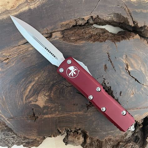 Microtech UTX-85 D/E Merlot Handle Stonewash Standard Blade 232-10MR ...