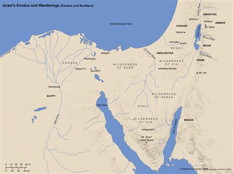 Exodus Bible Map