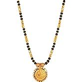 Buy MEENAZ 2 Vati Wati Mangalsutra For Women Girls Temple South Indian ...