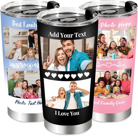 Amazon.com: Personalized Coffee Tumbler with Picture &Text, Custom ...