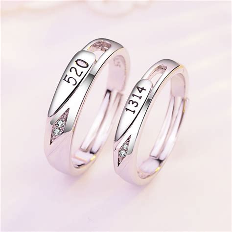 Aliexpress.com : Buy Romantic Wedding Rings For Lover Silver Color ...