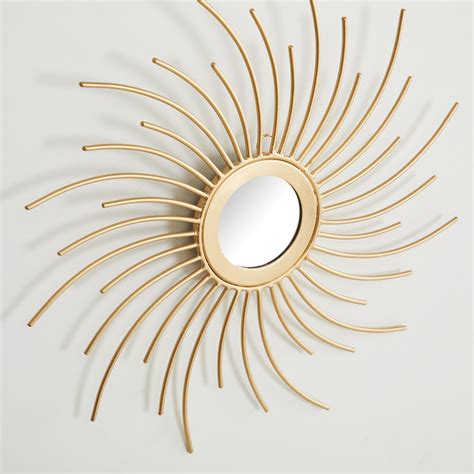 Buy Fiesta Gold Metal Sun Rays Wall Art- Set of 2 from Home Centre at ...