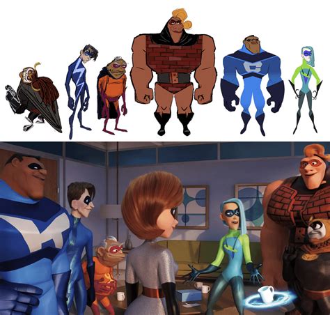 The Incredibles Characters Design