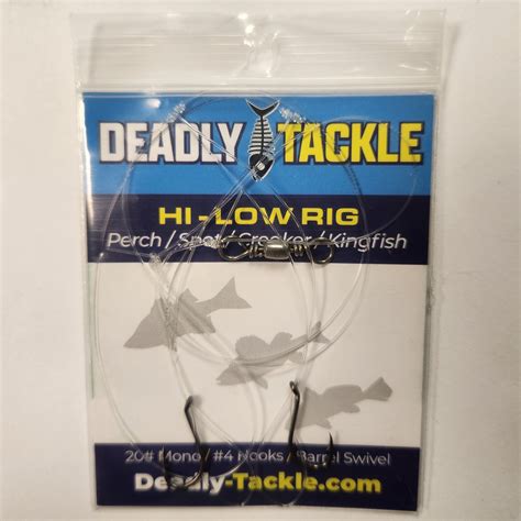 Deadly Tackle Hi-Low Rig - 6 Pack