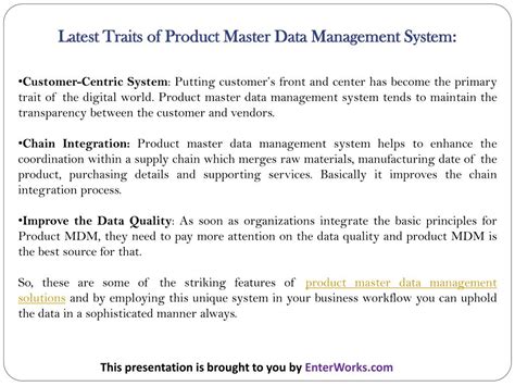 PPT - Fruitful Benefits and Vital Impact of Product Master Data ...