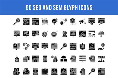 Set of 50 SEO Icons — Stock Vector © ckybe #88107222