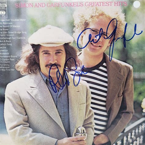 Signed Simon and Garfunkel Greatest Hits Album Cover