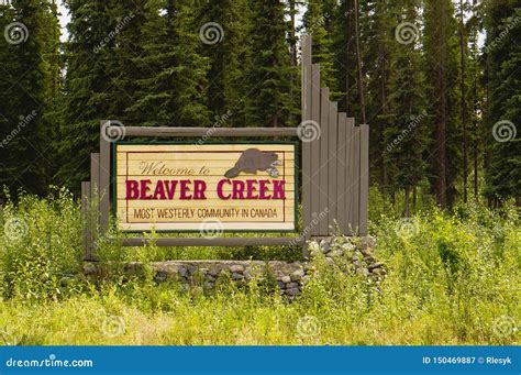 Welcome To Beaver Creek Sign Editorial Photography - Image of ...