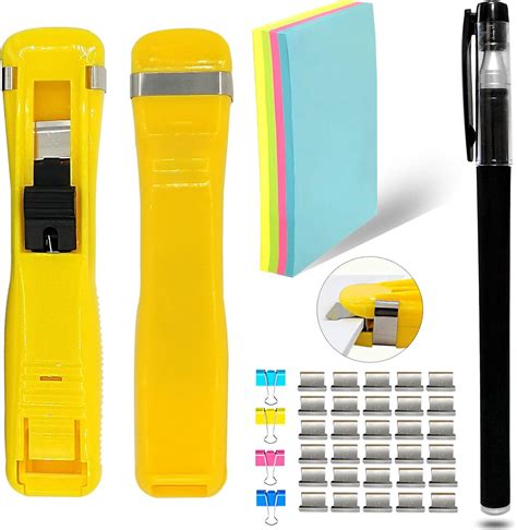Amazon.com : Paper Clam Clip Dispenser Handheld Refill Clips Clamps ...