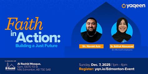 Faith in Action: Building a Just Future - Edmonton, Canadian Islamic ...