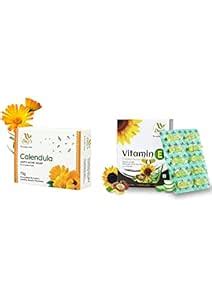 DAY'S Calendula Soap + Vegan Vitamin E Capsules|Hair| Nails| Skin|Vegan ...
