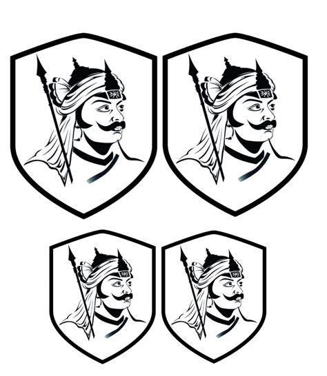 The RAJPUTANA Warriors Stickers Poster Pack of 4 (4×5 & 5×6 inch) | The ...