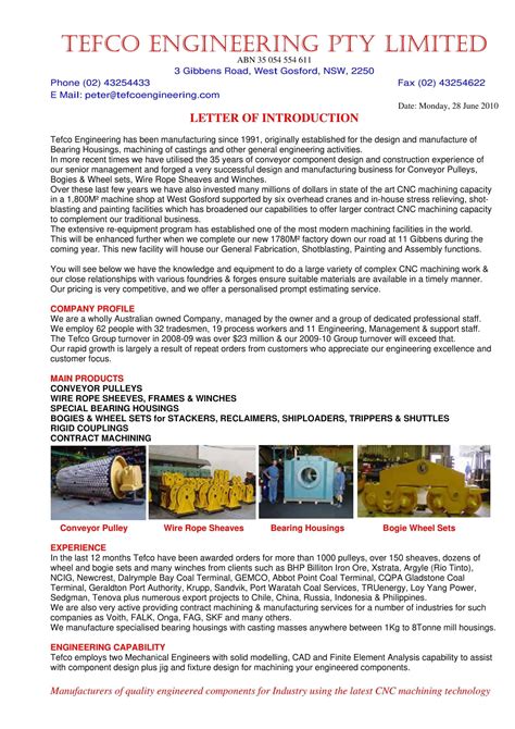 Letter of Business Introduction Sample 的图像结果