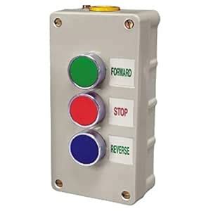 FTC Control Signalling Push Button Station 3-way with 1NC+No (Grey ...