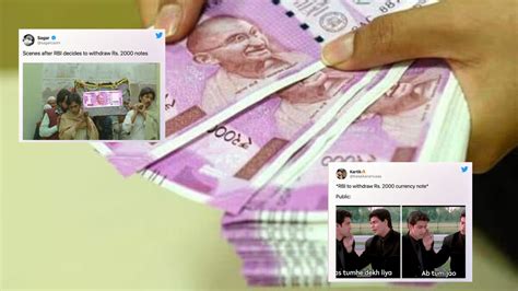 RIP! RBI Withdraws 2000 Note From Circulation; Netizens Give Hilarious ...