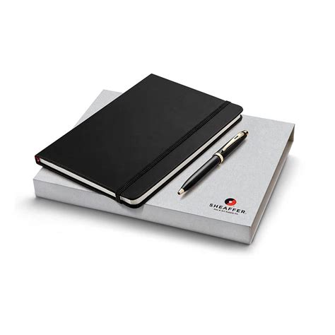 Sheaffer 9322 Gift 100 Ballpoint Pen – Black With Gold Tone Trim And A5 ...