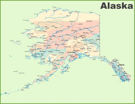 Large Map Alaska 的图像结果