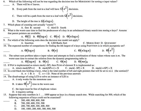 Image result for Data Structure and Algorithm Gate Questions