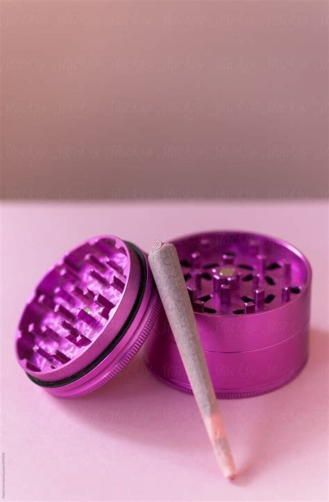 "Pink Cannabis Grinder" by Stocksy Contributor "Eldad Carin" - Stocksy