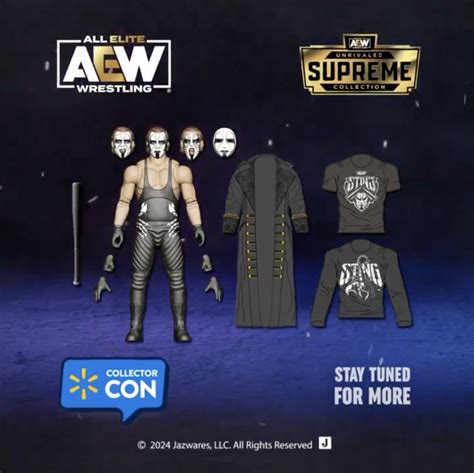 Sting AEW Supreme Collection Figure Coming to Walmart Collector Con ...