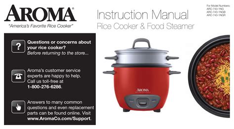 Aroma 6-Cup Rice Cooker & Food SteamerARC-743-1NG (ARC-743-1NG) - ARC ...
