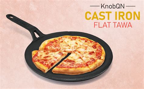 Buy KNOBON Pre-Seasoned Cast Iron Tawa For Roti | Paratha | Chapati ...