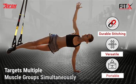 AVON Fitx Suspension Training System with Bag for Men And Women Body ...