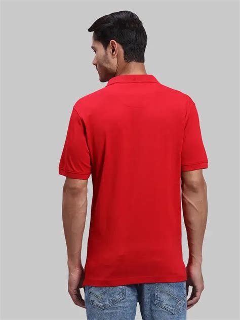 Men Red Tailored Fit Solid Cotton Half Sleeve T-Shirt – MyRaymond