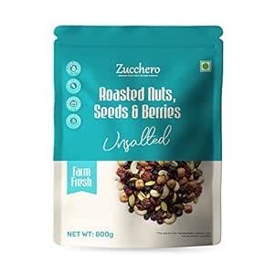 Zucchero Roasted Superfood Health Mix, 800 Gm (16 in 1: Nuts, Seeds ...