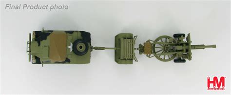 British Quad Field Artillery Tractor with 25 pdr. gun and ammunition ...