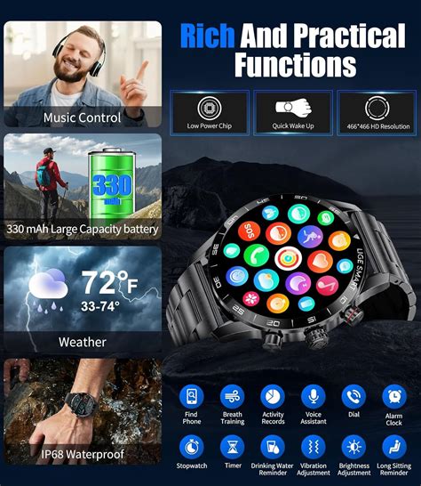 LIGE Smart Watches for Men,1.43“ Amoled Display India | Ubuy