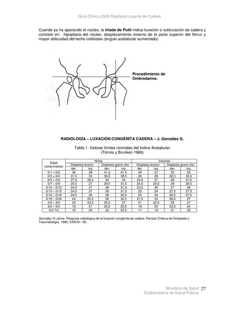 Displasia de caderas | PDF
