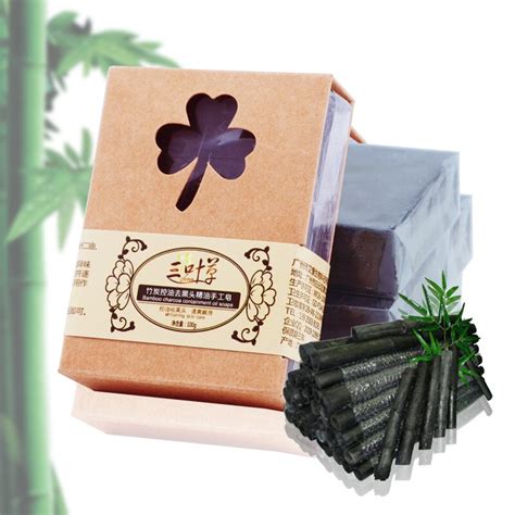 Aliexpress.com : Buy 100g Bamboo Charcoal Handmade Soap Oil Control ...