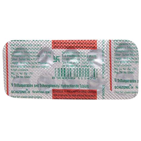 SCHIZONIL H TABLET Price, Uses, Side Effects, Composition - Apollo Pharmacy