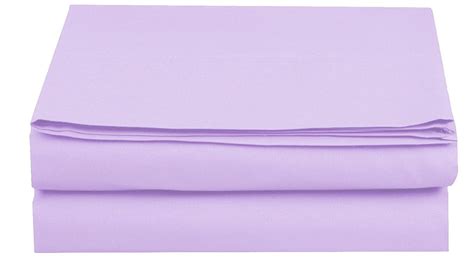 Elegant Comfort 1 Piece Flat Sheet Polyester King Purple 1500 Thread ...