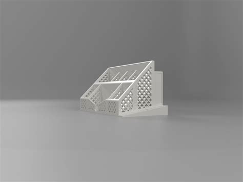 🏢 Simple All-In-One 3D printable desk organizer・Free STL File for 3D ...