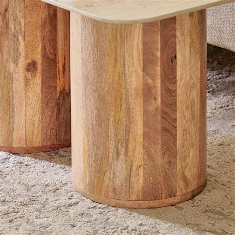 Buy Corian Ceramic Top Nest of 2 Tables - Brown from Home Centre at ...