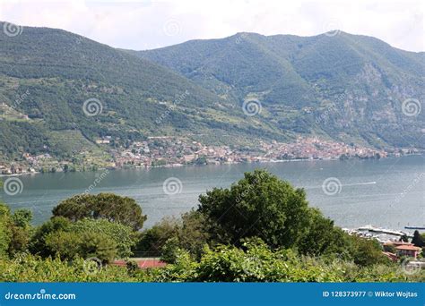 Lake Iseo, Italy stock image. Image of iseo, lake, lombardy - 128373977