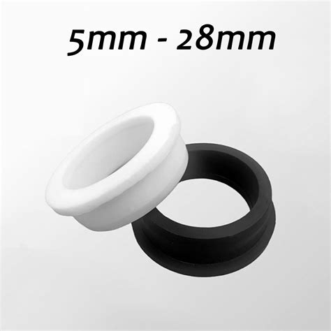 Silicone Rubber Push-In Bumpers Bushings Open Blind Plug Grommets 5mm ...