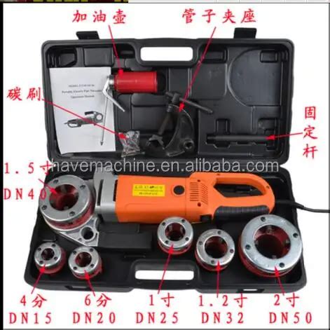 Image result for Using a Portable Electric Pipe Threader