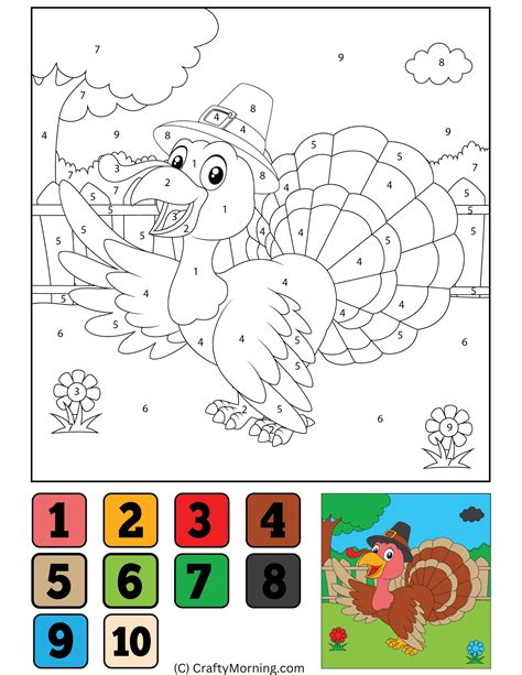Color By Number Coloring Pages Thanksgiving [2025]